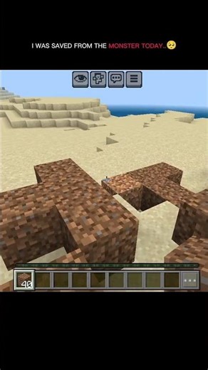 I Was Saved From The Monster Today..🥺 #minecraft #shorts #original