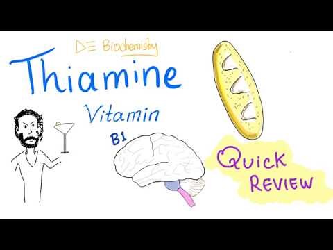 Vitamin B1 - Thiamine - Quick Review - Sources, Functions, Deficiency, Treatment