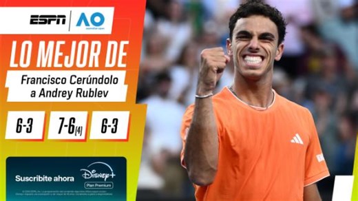 ¡Fran Cerúndolo, por primera vez a octavos del Australian Open!