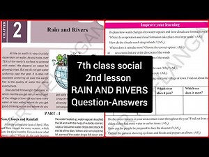 7th class social 2nd Lesson "Rain And Rivers" Question Answers| SSC 7th class Social online classes