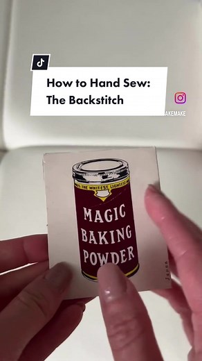 How to Hand Sew: Episode 2- the Backstitch. One of the most versatile and strongest hand stitches. Knot the end of the thread with a knot that won’t pull through the fabric. For extra strength, you can knot the two ends together to double the thread. To keep your seam as straight as possible, it’s helpful to mark the line of stitching with a thin pencil line. If you’re right handed. It’s easiest to work right to left. Insert the needle from back to front through both layers. Create the first sti