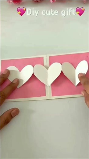 valentine day Card 💖/ handmade cute valentine day Card #shorts