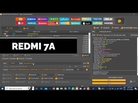 Redmi 7A hanging problem Mi 7a flash unlock tool 2023 MI 7A logo