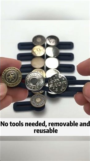 TOPTIE 20 Pcs/Pack Metal Jeans Button Extender, Adjustable Waist Expander for Men & Women's Jeans