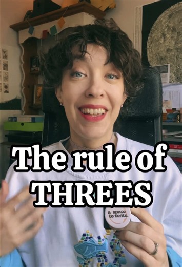 Step up your writing game by mastering the rule of threes! #authortok #screenwriting #writingskills