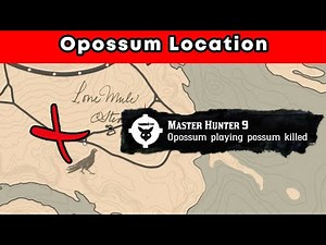 RDR2: Opossum Location. Master Hunter 9 Challenge EASY Guide