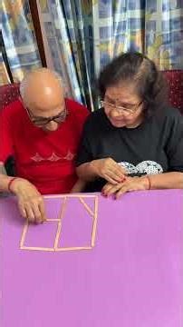 Puzzle #67. Move four sticks to get 2 squares and 1 triangle.