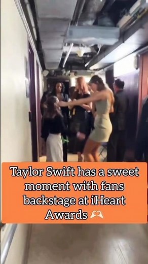 Here's How Taylor Swift Brings LOVE to LIVES ❤️ Ft. IHeart backstage #taylorswift #celebrity #shorts
