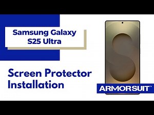 Samsung Galaxy S25 Ultra MilitaryShield Matte Screen Protector Installation Guide by ArmorSuit