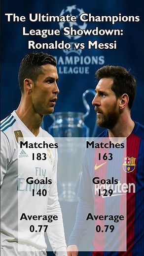 The True King of the Champions League – Ronaldo vs Messi ⚔️ #shorts