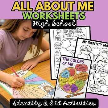 All About Me Worksheets for High School | Prompts Activities | Back to School