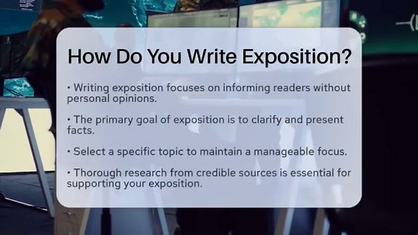 How Do You Write Exposition? - The Language Library