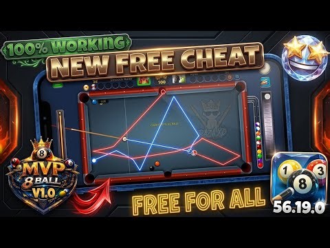 🔥FREE New MVP 8Ball Cheat - New Update - Full Premium Mod FREE - 8 Ball Pool Autoplay Cheto 2026