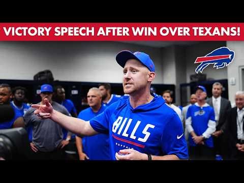 Joe Brady Postgame Victory Speech Following Bills Win Over Texans!