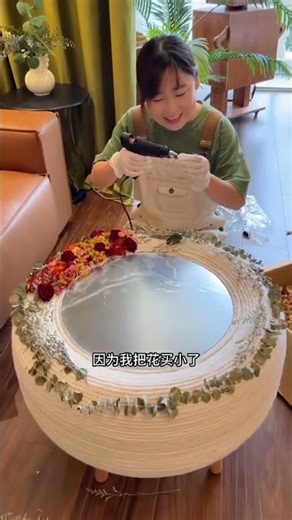 handmade infinity coffee table at home #craft #trending #shorts #infinity #diy #table #mirror