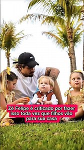 Zé Felipe é criticado por fazer isso toda vez que filhos vão para sua casa