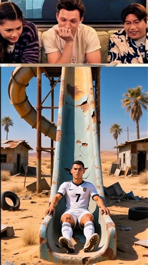 Ronaldo and Messi are playing swimming pool 😂😂#cr7 #cristianoronaldo #messi