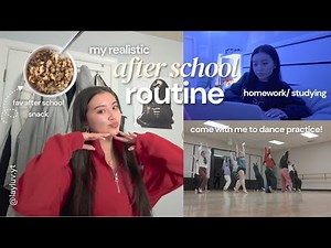 AFTER SCHOOL "REALISTIC" ROUTINE 📓 (junior) || updates, dance, homework etc.