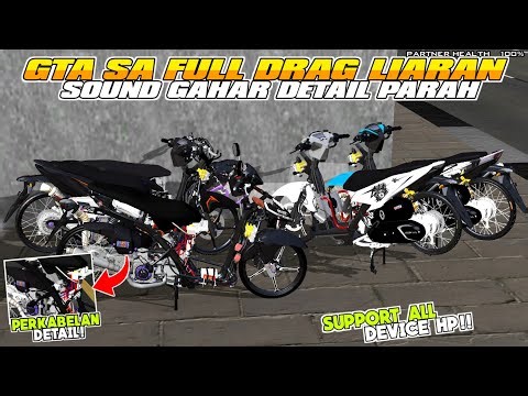 GTA SA LITE FULL MOD DRAG Liaran & Rangkah Rebah Detail Parah V7 Terbaru