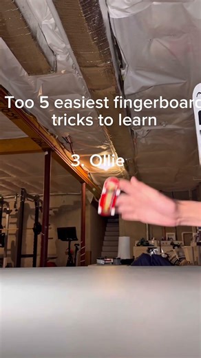 Top 5 easiest tricks to learn on a fingerboard #fingerboard #fb #techdeck