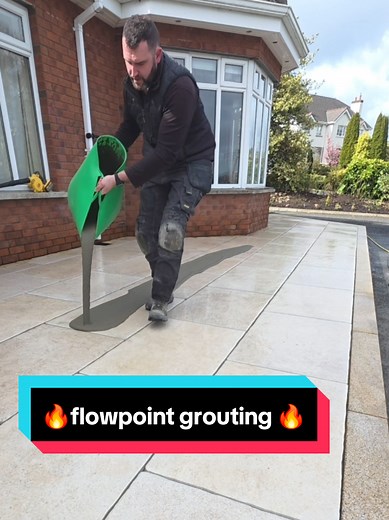Flowpoint Grouting for Rustic Porcelain | Landscaping & Construction