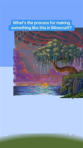 Bismuthief on Instagram: "How do I make these kinds of builds? Well here’s how I make a section of one; just multiply this by like… 50 idk #minecraft #minecraftbuilds #fyp"