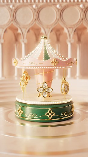 The lights come up, the orchestra starts to play and Carousel begins its voyage into the imagination. Don't miss your chance - hop on board the merry-go-round of beauty: https://robertocoin.com/collection/carousel/ | Roberto Coin