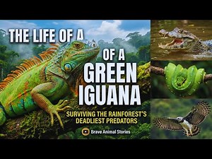 The Life of a Green Iguana: Surviving the Rainforest's Deadliest Predators | Brave Animal Stories