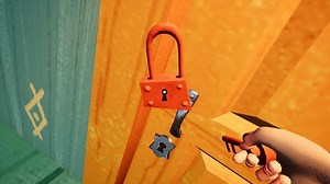 Hello Neighbor Alpha 4 - How to use RED KEY + RED Minigame