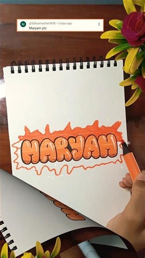 💫Front Page Subscriber Name Design Ideas🧡💫 #art #drawing #shortsfeed #calligraphy #cute #viralvideo