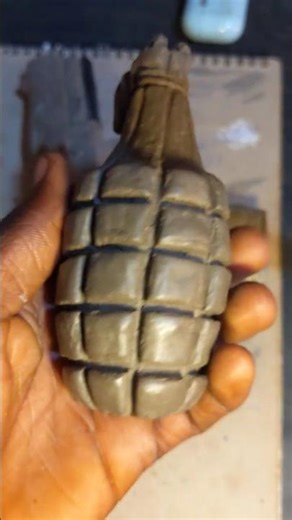 💥 I Made a Grenade and Gun from Clay! 🎨 #howto