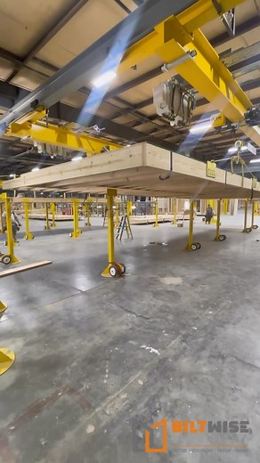 How Biltwise uses our cranes to pickup/set Floors & Walls 🏗️🏗️ #biltwisestructures #modularhome | Huston Bryant