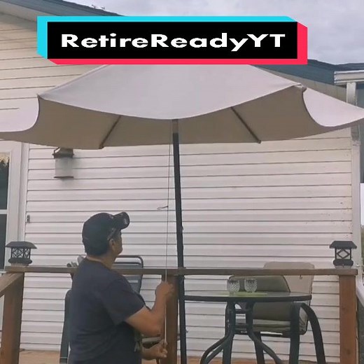 Simple fix for Crank Patio Umbrellas #retiredlife #diy #summer