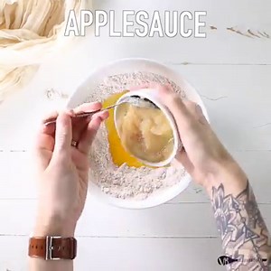 45K views · 77 reactions | RECIPE https://www.veggiebalance.com/applesauce-spice-cake-recipe/ Easy 30 Minute Applesauce Spice Cake with a Cream Cheese Frosting! Our favorite cake for this season. | Veggie Balance | Facebook