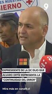 Former president of the Christian Democratic Party said that Álvaro Ortíz represents the "continu...