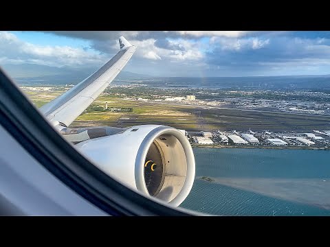 Hawaiian Airlines A330-200 taxi and takeoff from HNL