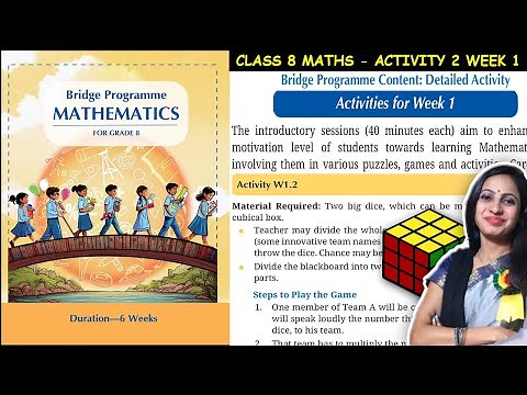 Class 8 Maths Bridge Program Course | Activity W 1.2 for Week 1 | 8th Class Maths New NCERT Book