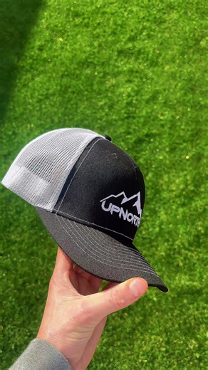 The Black & White UpNorth Cap — secure yours now. 🧢 UpNorthAttire.com #UpNorthAttire #Streetwear #Caps #upnorth #fyp