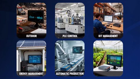 Industrial Mini Box PC,Fanless Desktop Computer,Intel Core i7-7500U 2.7-3.5GHZ,Windows 11,8GB RAM,128GB SSD,LAN×2,4×RS232,2×RS485,4×USB 3.0,HDMI,GPIO,WiFi/BT,Full Metal Case