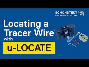 Locating a tracer wire with Schonstedt u-LOCATE Pipe and Cable Locator