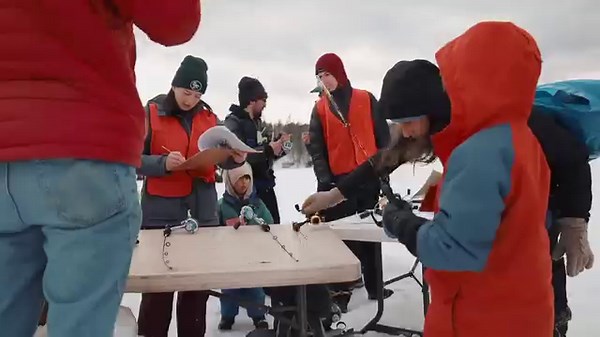 You know what day tomorrow is? Free Ice Fishing Day! And if you're ice fishing curious and want to give it a try this year, we've got you covered. Come on up to Lake Elmore for our annual Ice Fishing Festival, from 11 am to 3 pm! We'll have gear to borrow, a fish fry and hot cocoa to keep you well fed and cozy, and biologists and game wardens to answer all your questions. Wherever you go ice fishing this weekend, remember to be safe. The ice at Lake Elmore is very good, about 10 inches thick acc