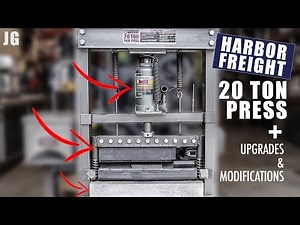 Harbor Freight 20 ton Press Upgrades & Modifications | JIMBO'S GARAGE
