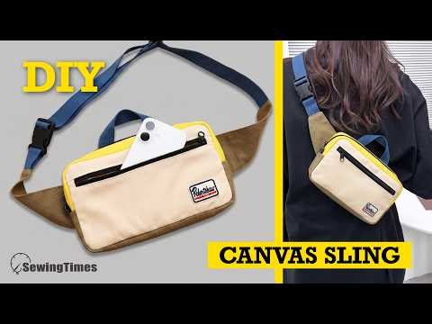 Stop Buying Sling Bags! Sew This Perfect Urban Canvas Sling Instead (Easy DIY)