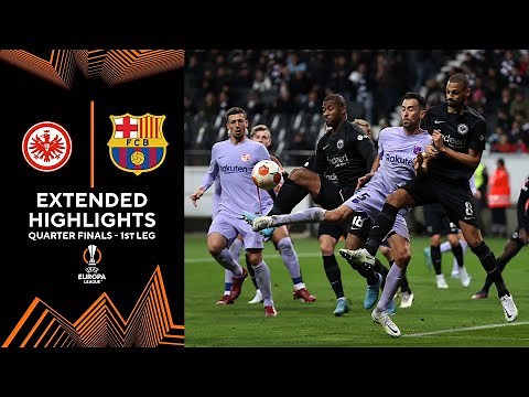Eintracht Frankfurt vs. Barcelona: Extended Highlights | UEL Quarter Finals - 1st Leg | CBS Sport…