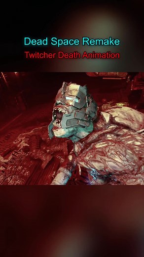 Twitcher Death Animation 😨 (Different Camera Angle) Dead Space (2023 Remake) #DeadSpace #Horror #Gaming #Game #Scary #Creepy #Monster #Gameplay #fyp #foryou #foryoupage