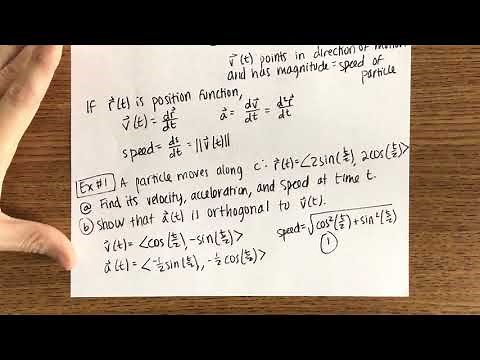 13.4: Motion in Space: Velocity & Acceleration (1/2)