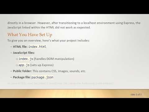 Fixing JavaScript DOM Manipulation Issues on Localhost Using Express