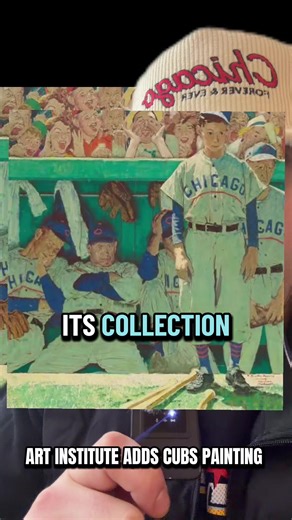 Art Institute of Chicago adds its first ever Norman Rockwell painting…of the Cubs losing #chicagocubs #flythew #artinstituteofchicago #normanrockwell #chicago