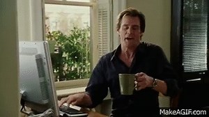 Jim Carrey tries 10 Fast Fingers Typing Test on Make a GIF