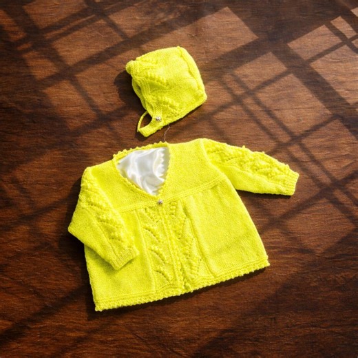 2in1 Knitting Pattern PDF Baby Matinee Coat Bonnet 4ply Premature Newborn 0-3 3-6 Months Vintage Cardigan Layette Digital Boy Girl Toddler - Etsy